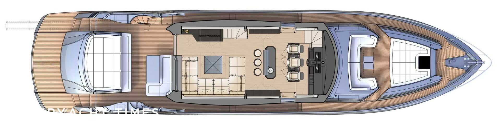Pershing 8X general arrangement 