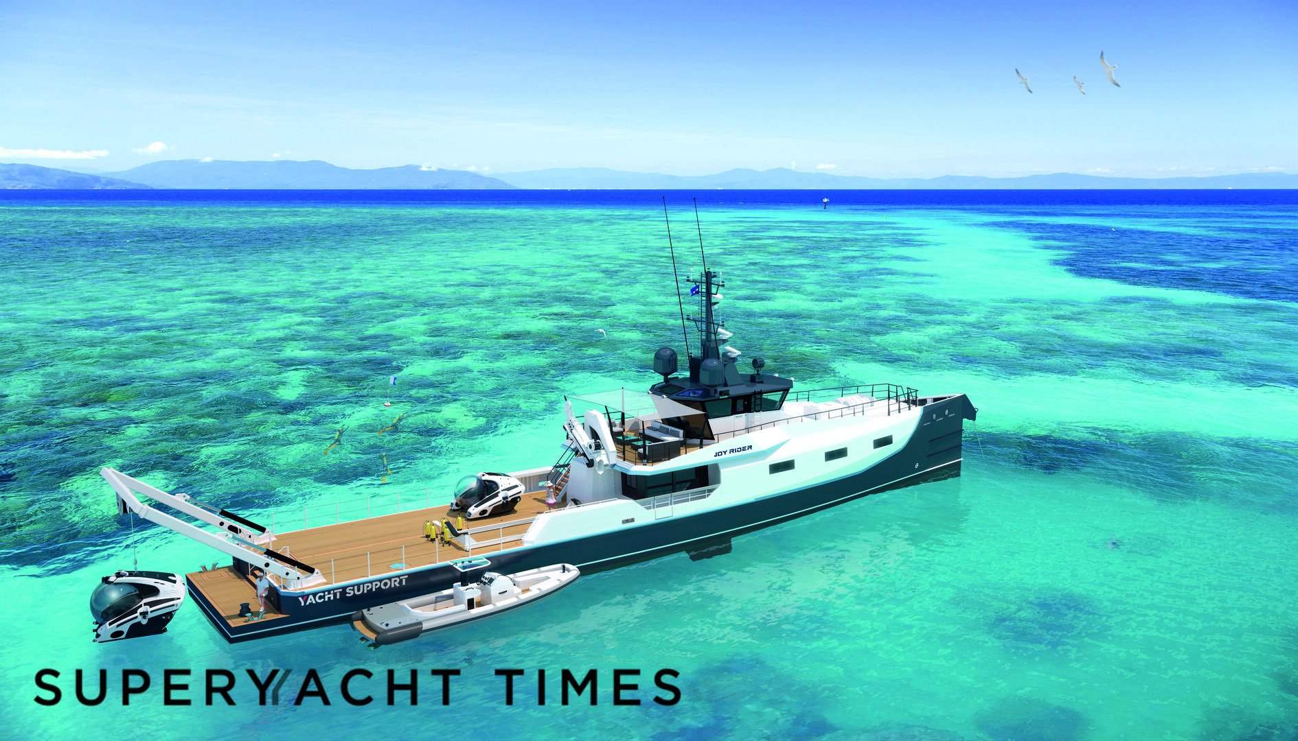 Damen YS4508 Joy Rider yacht renders
