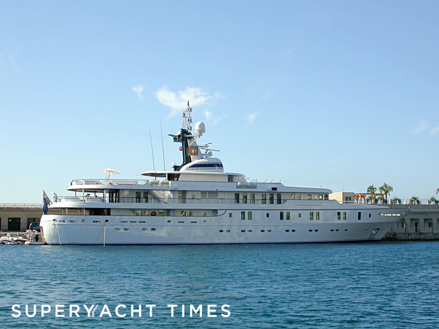 White Rose of Drachs yacht in Cap d'Ali port