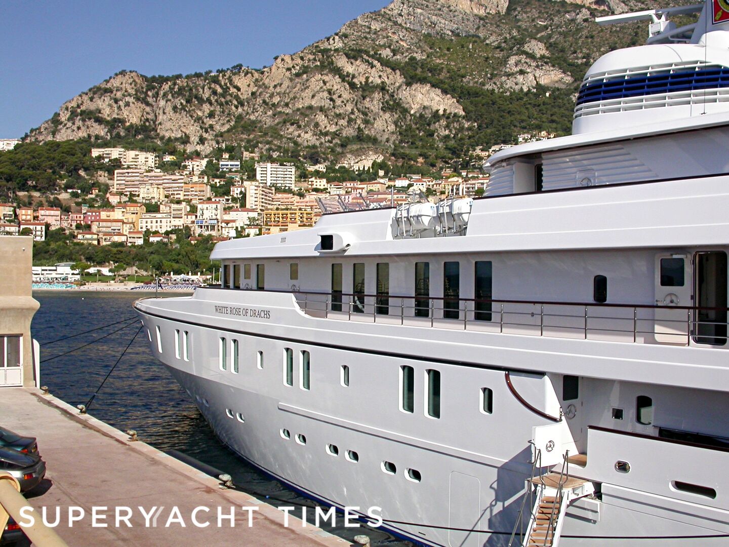 White Rose of Drachs yacht in Cap d'Ali port