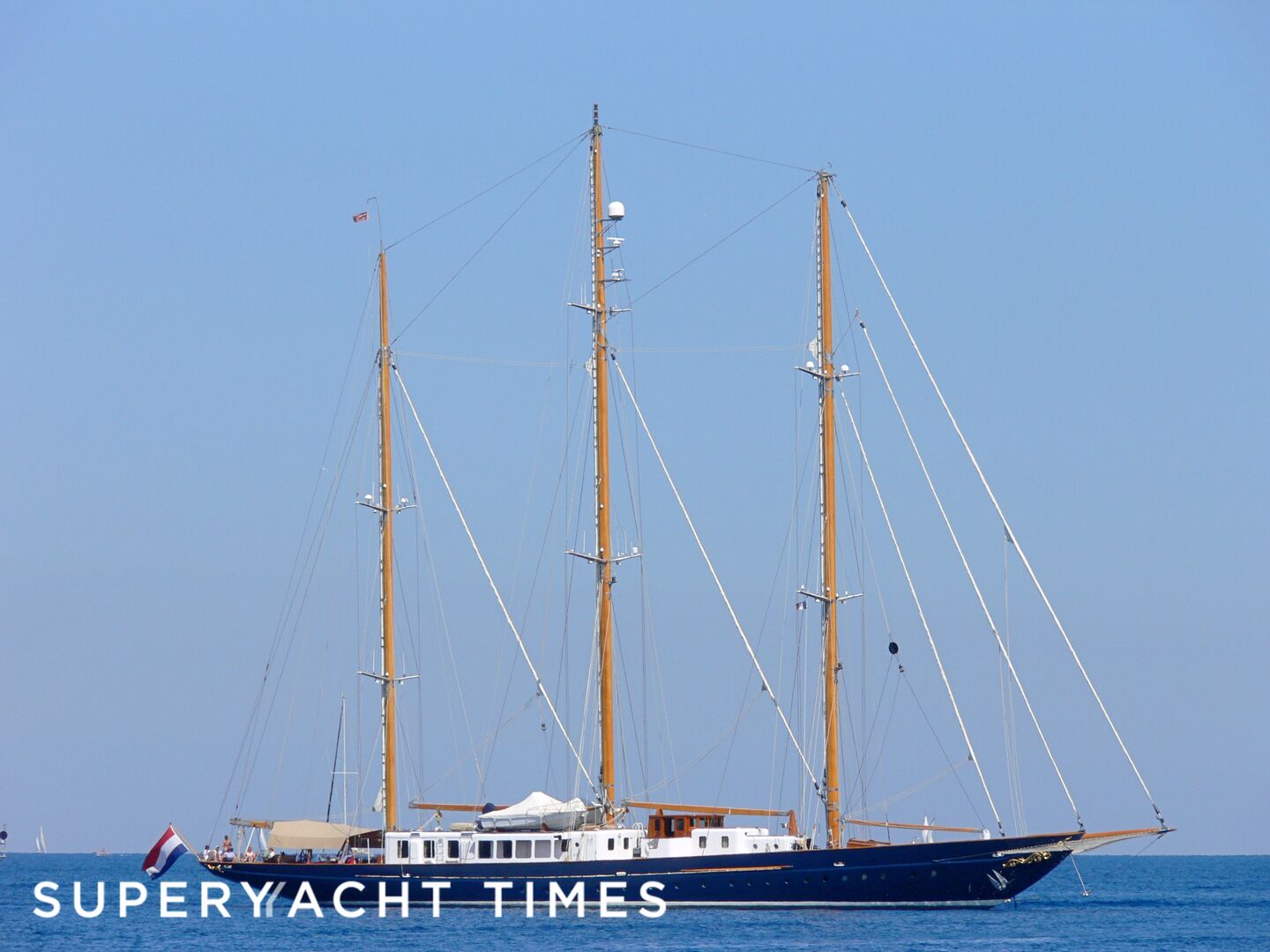 Fleurtje yacht anchored off Ile St. Marguerite