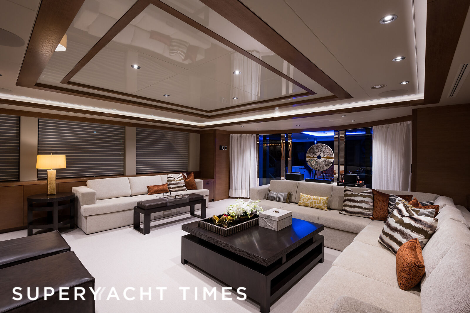 Onboard the 34m Westport motor yacht Hat Trick