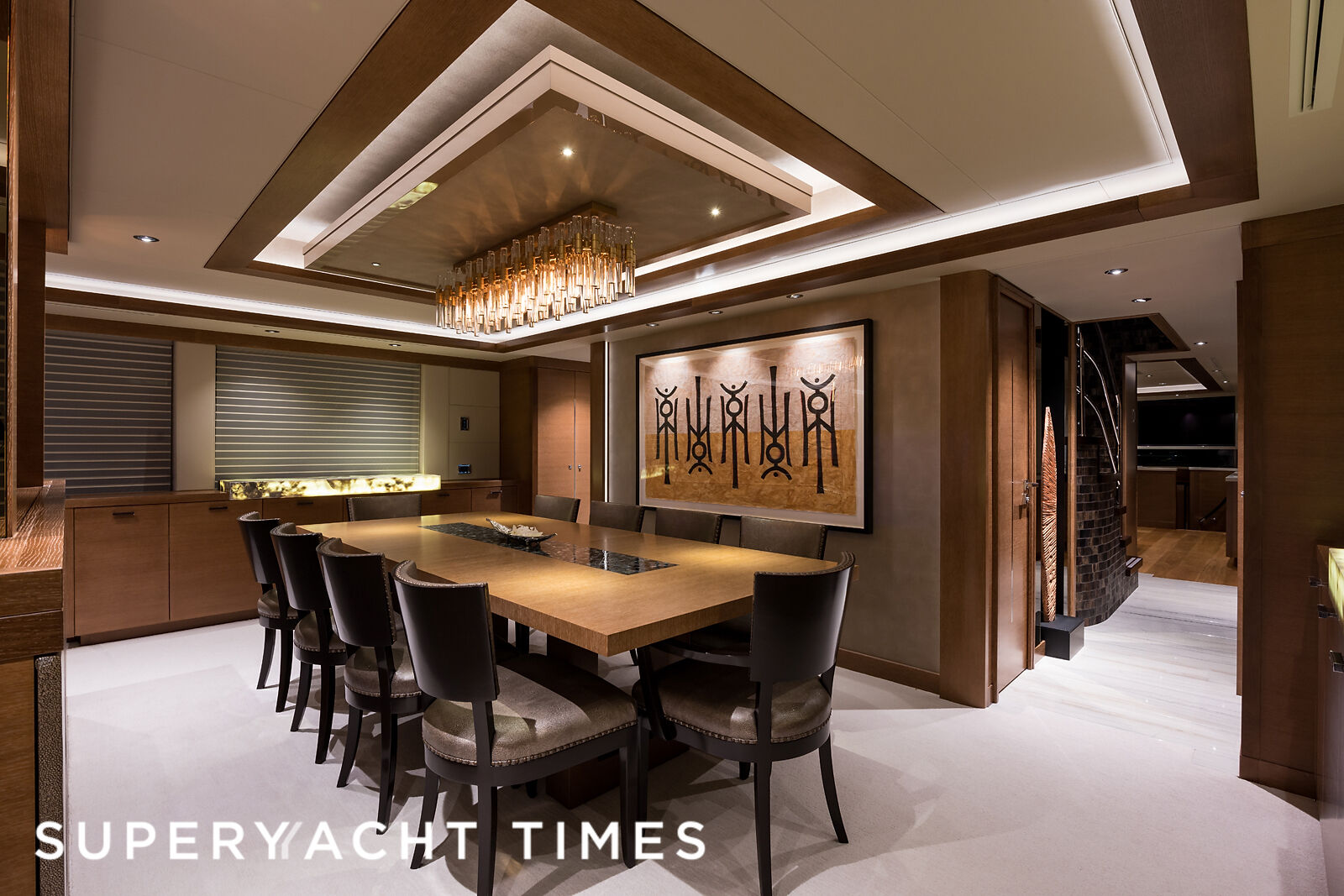 Onboard the 34m Westport motor yacht Hat Trick