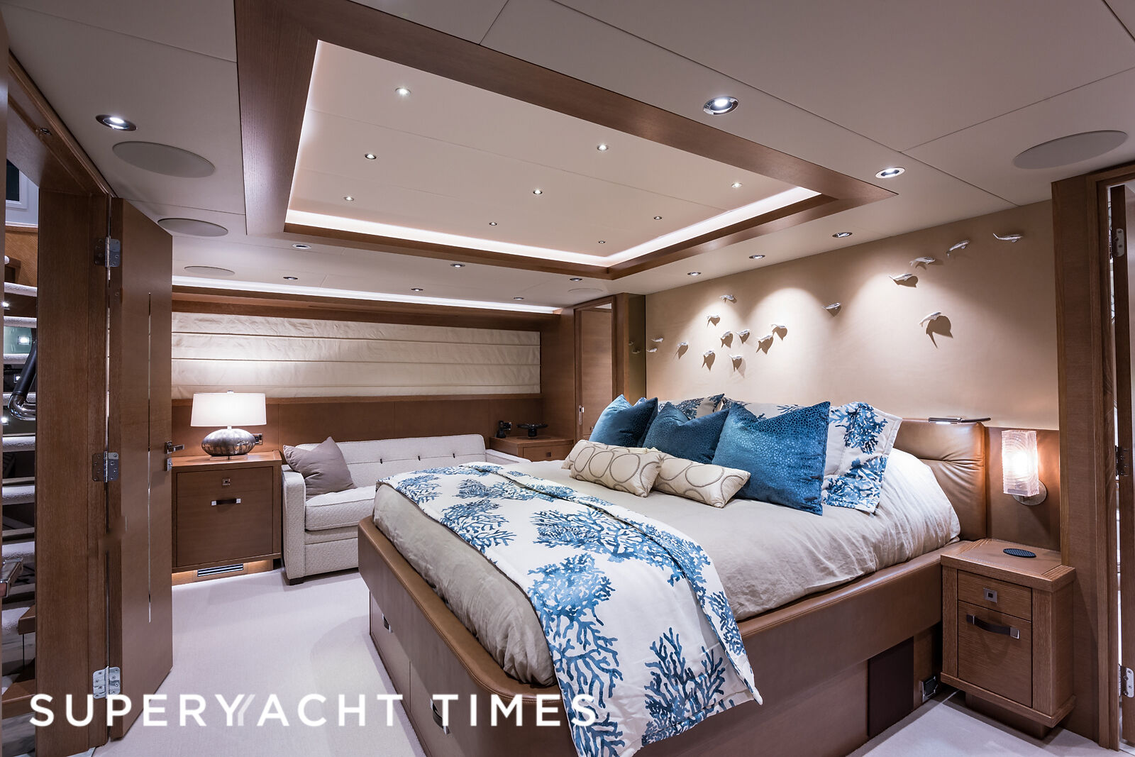 Onboard the 34m Westport motor yacht Hat Trick
