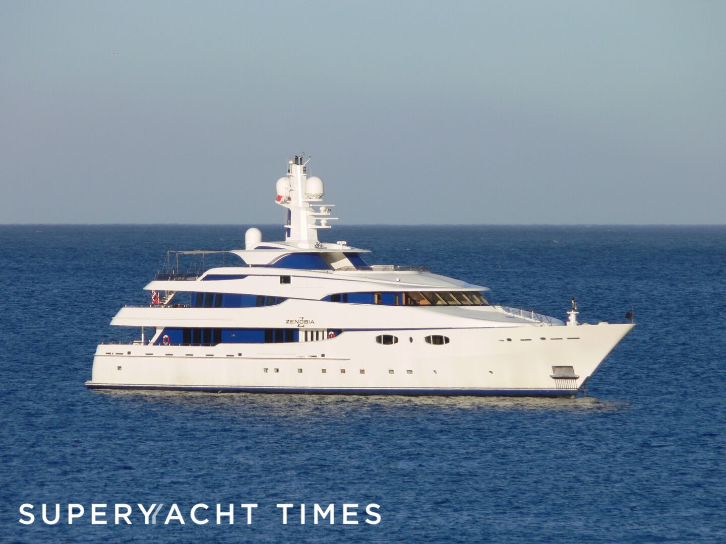 Zenobia yacht anchored off Beaulieu sur Mer