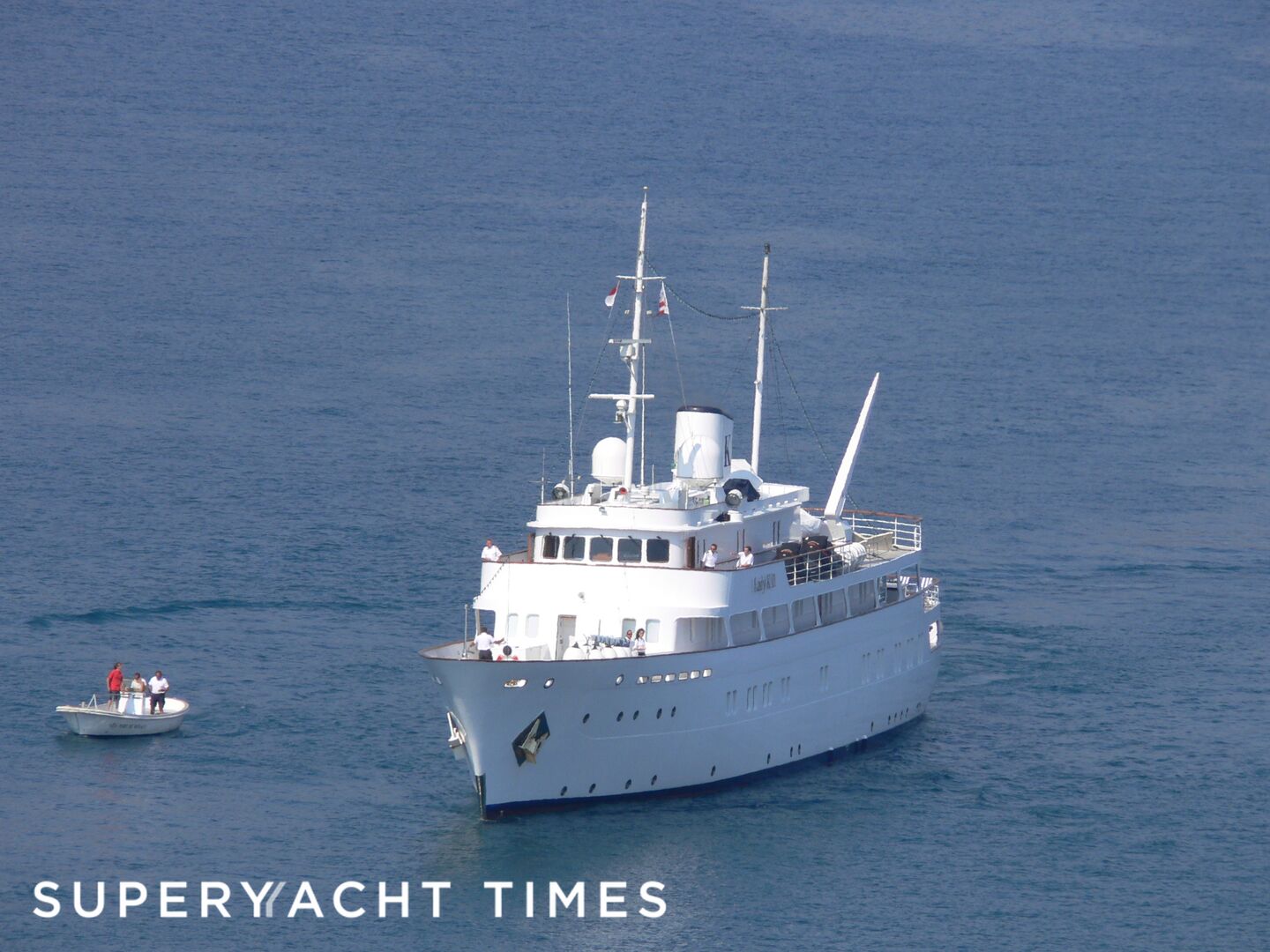 Lady K II yacht arriving in Port Hercule