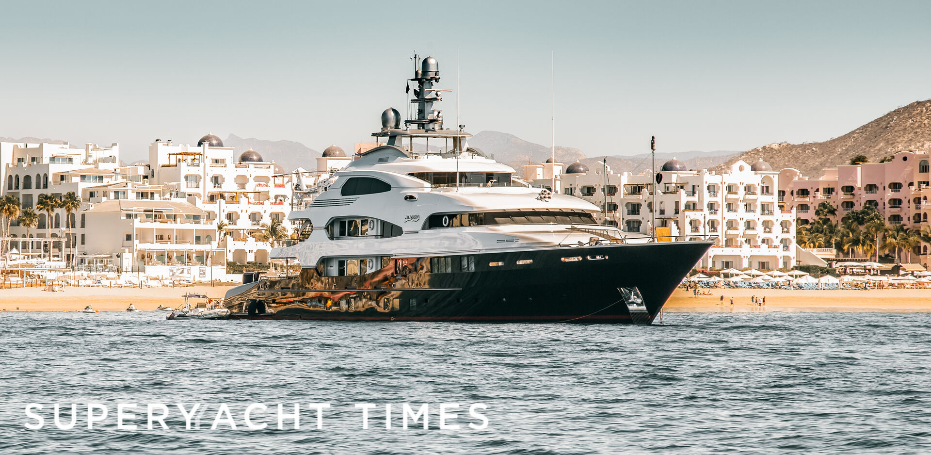 The 69m superyacht Attessa in Cabo San Lucas