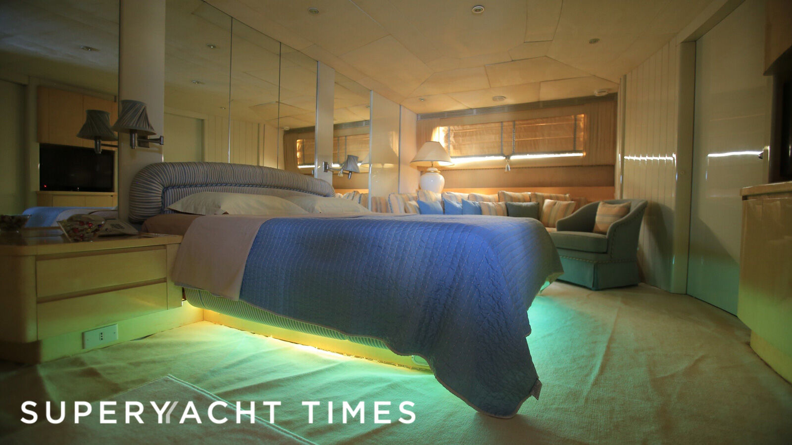 Captain Z yacht stateroom