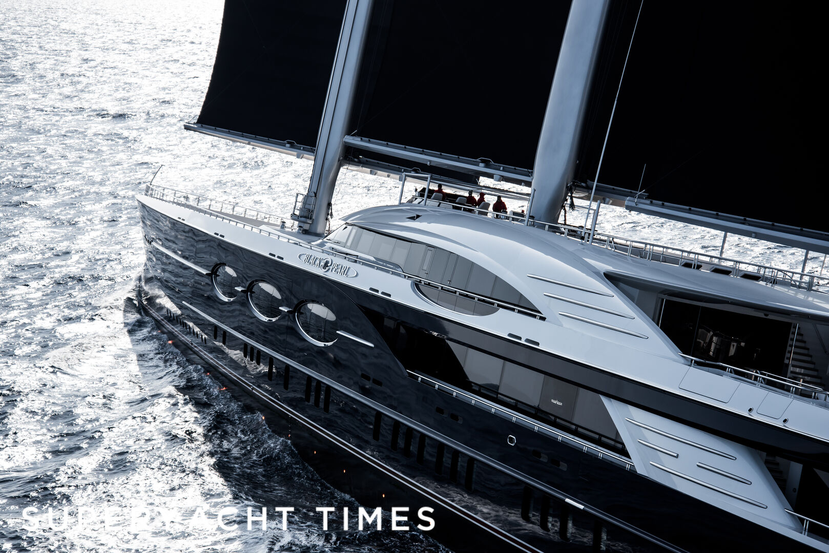 Black Pearl sailing yacht by Oceanco