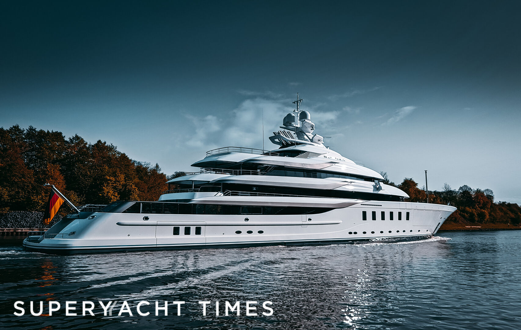 New 95m Lürssen motor yacht Madsummer on sea trials