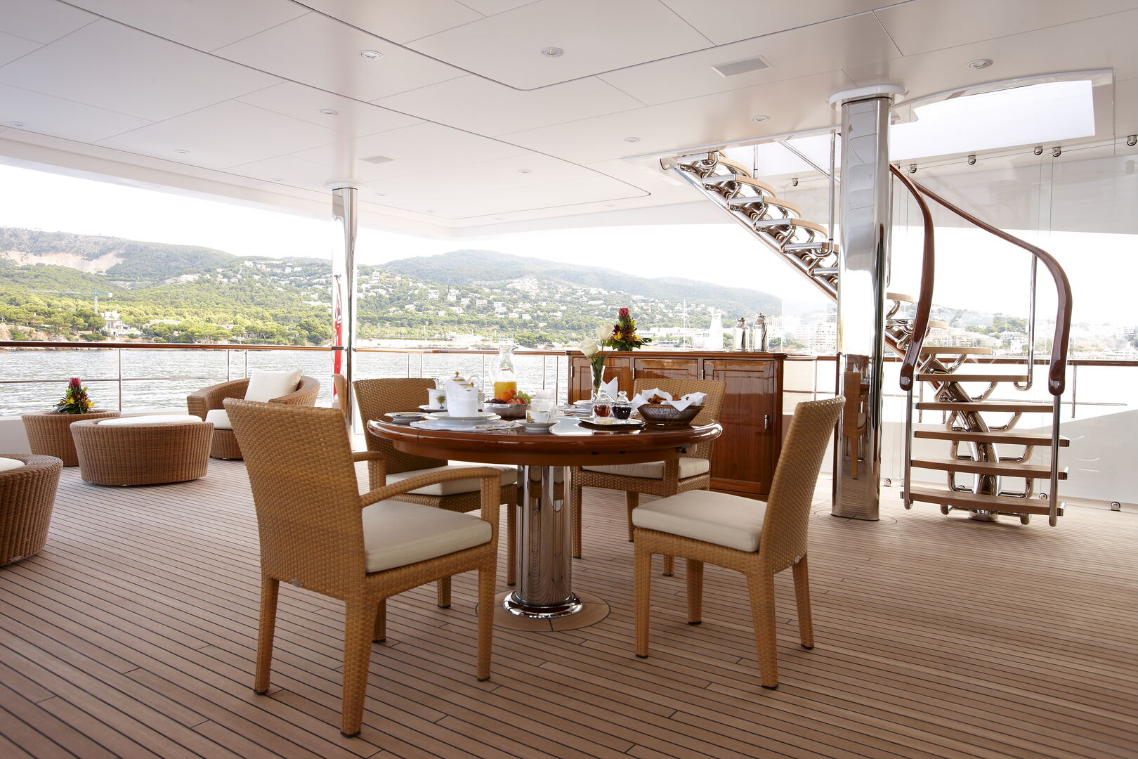 Lady Christine yacht deck