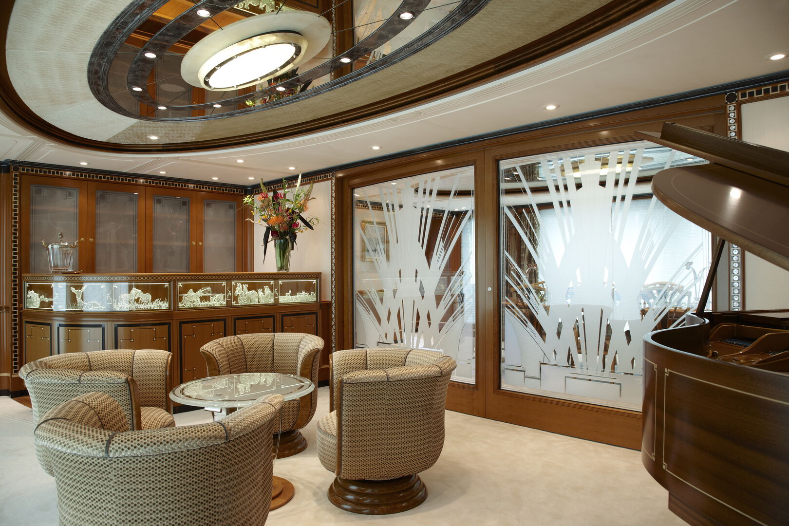 Lady Christine yacht saloon