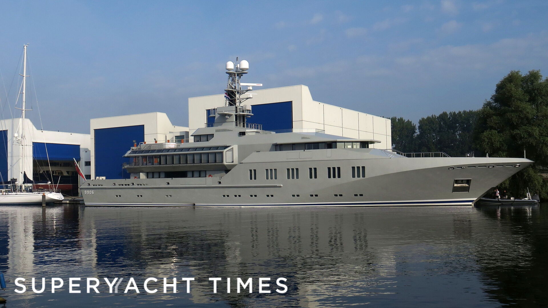 Skat at the Royal Huisman shipyard in Zaandam rendering