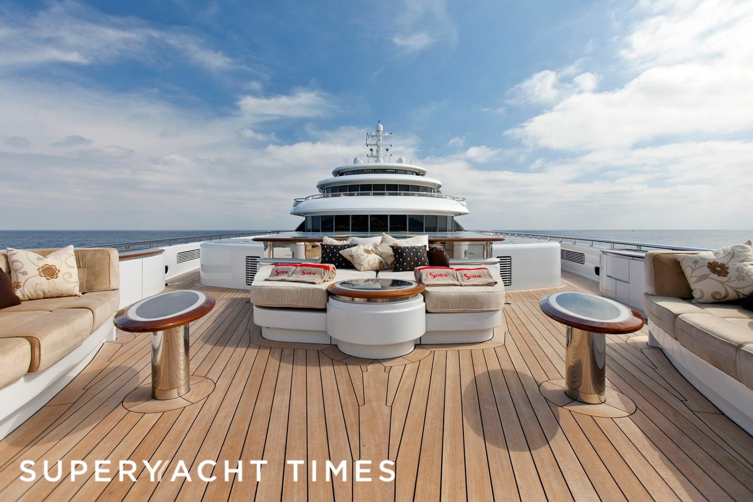 Serene yacht deck