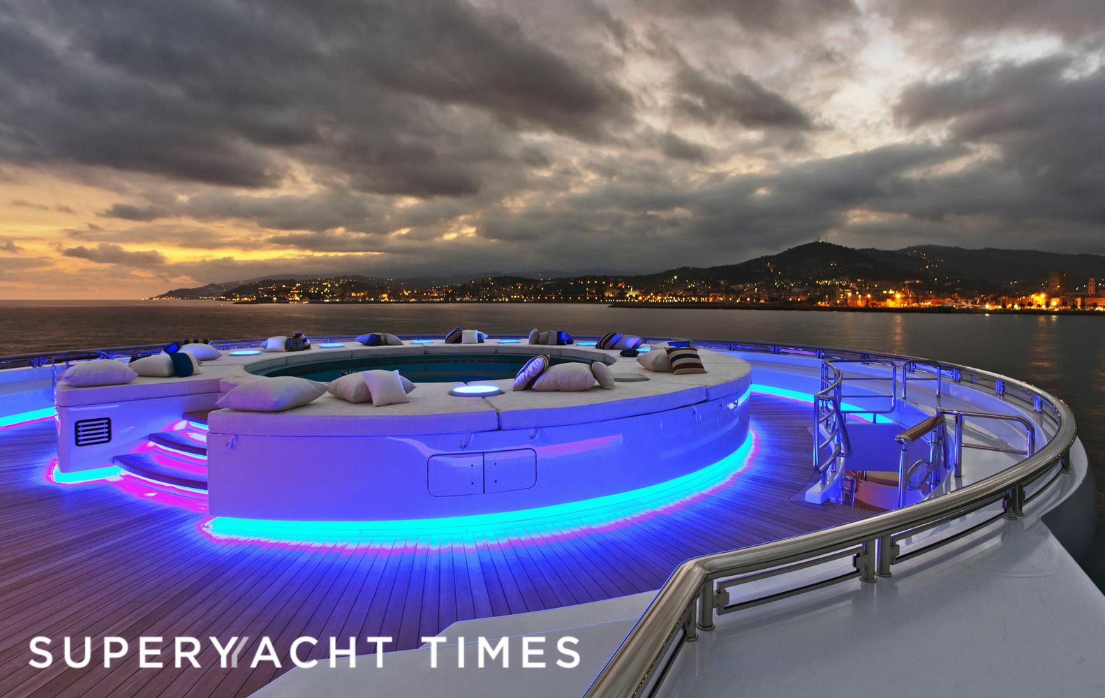 Serene yacht deck