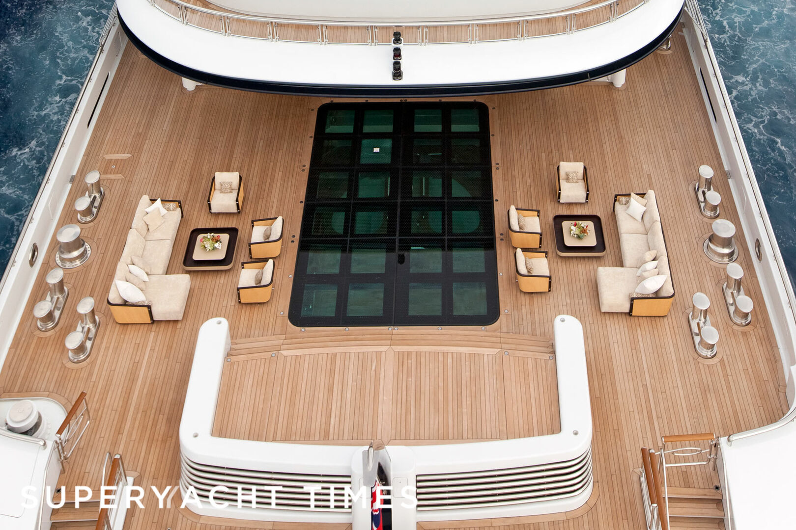 Serene yacht deck