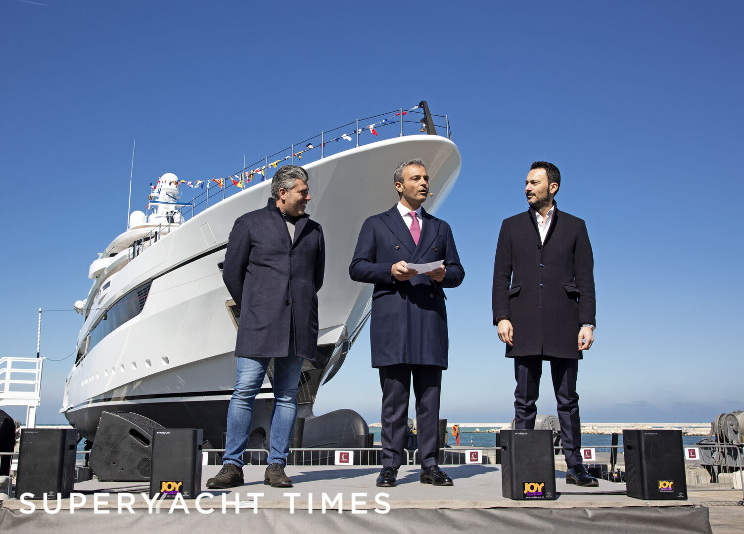 Dragon yacht launch ceremony