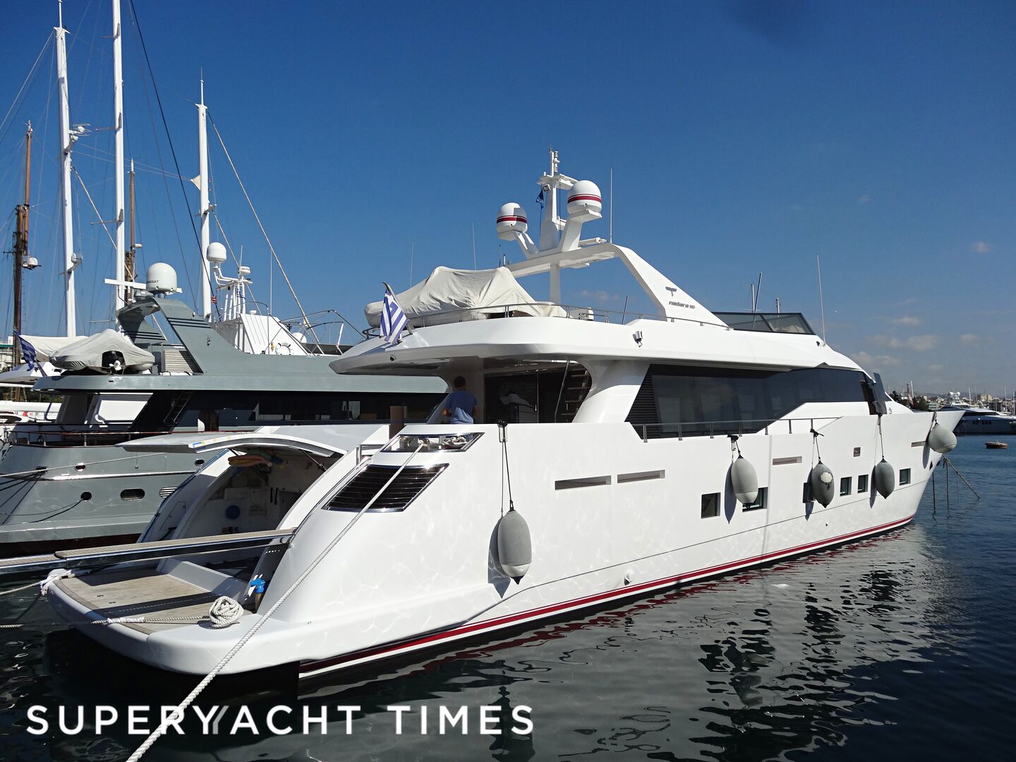 Aurora yacht in Piraeus 