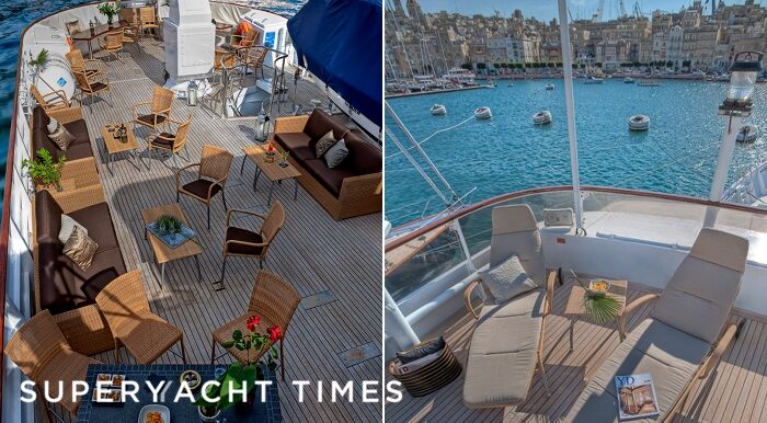 Sanssouci Star yacht  deck