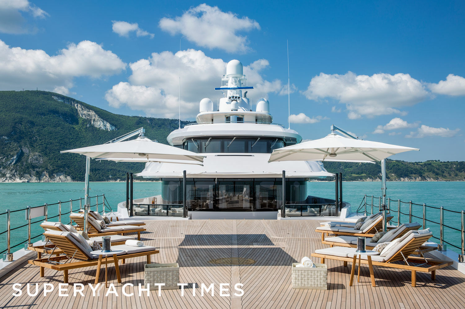 Dragon yacht front deck