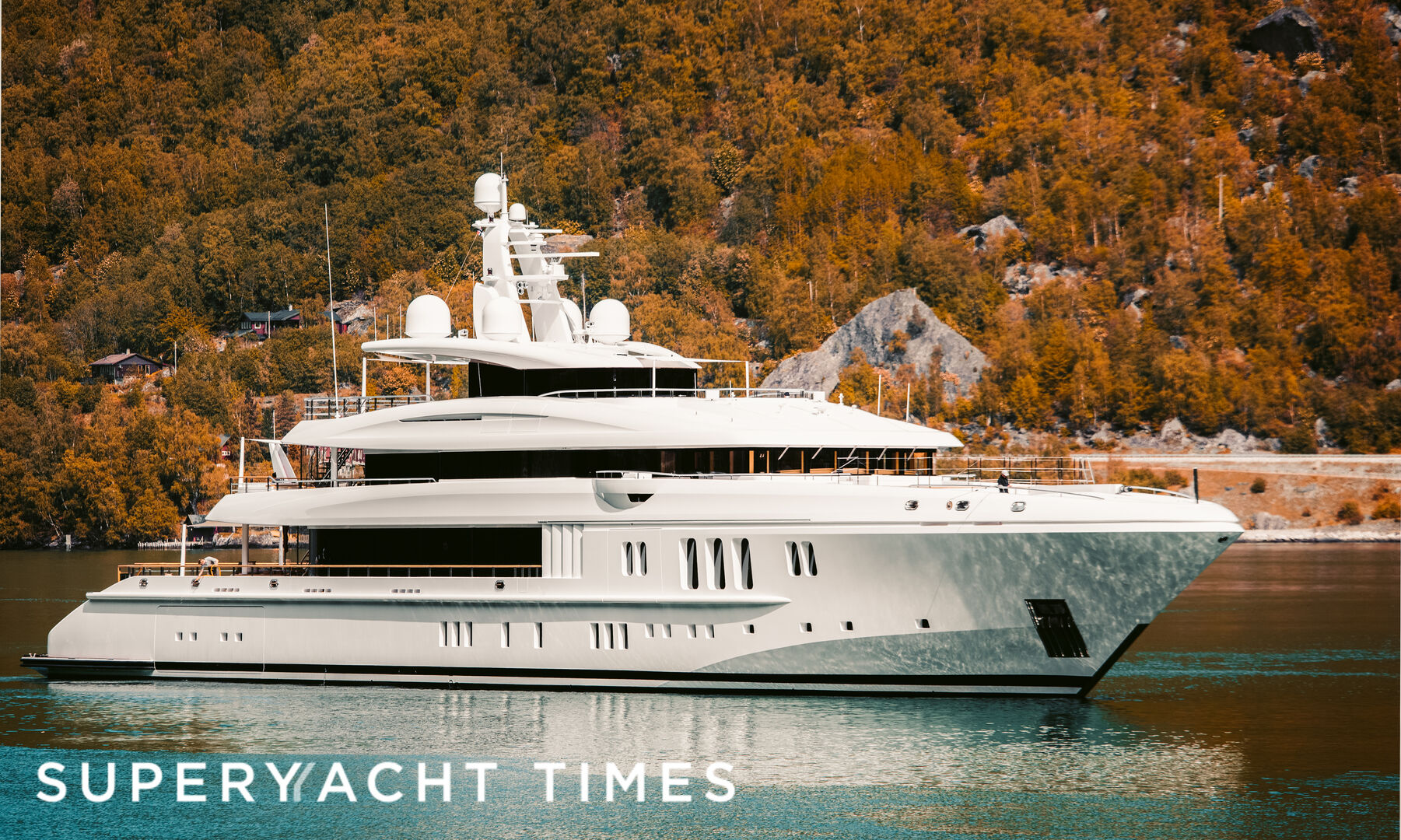 Nobiskrug’s 74m motor yacht Dytan in Gudvangen