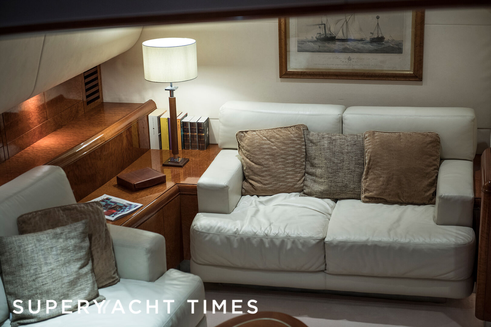 Nashira II yacht saloon