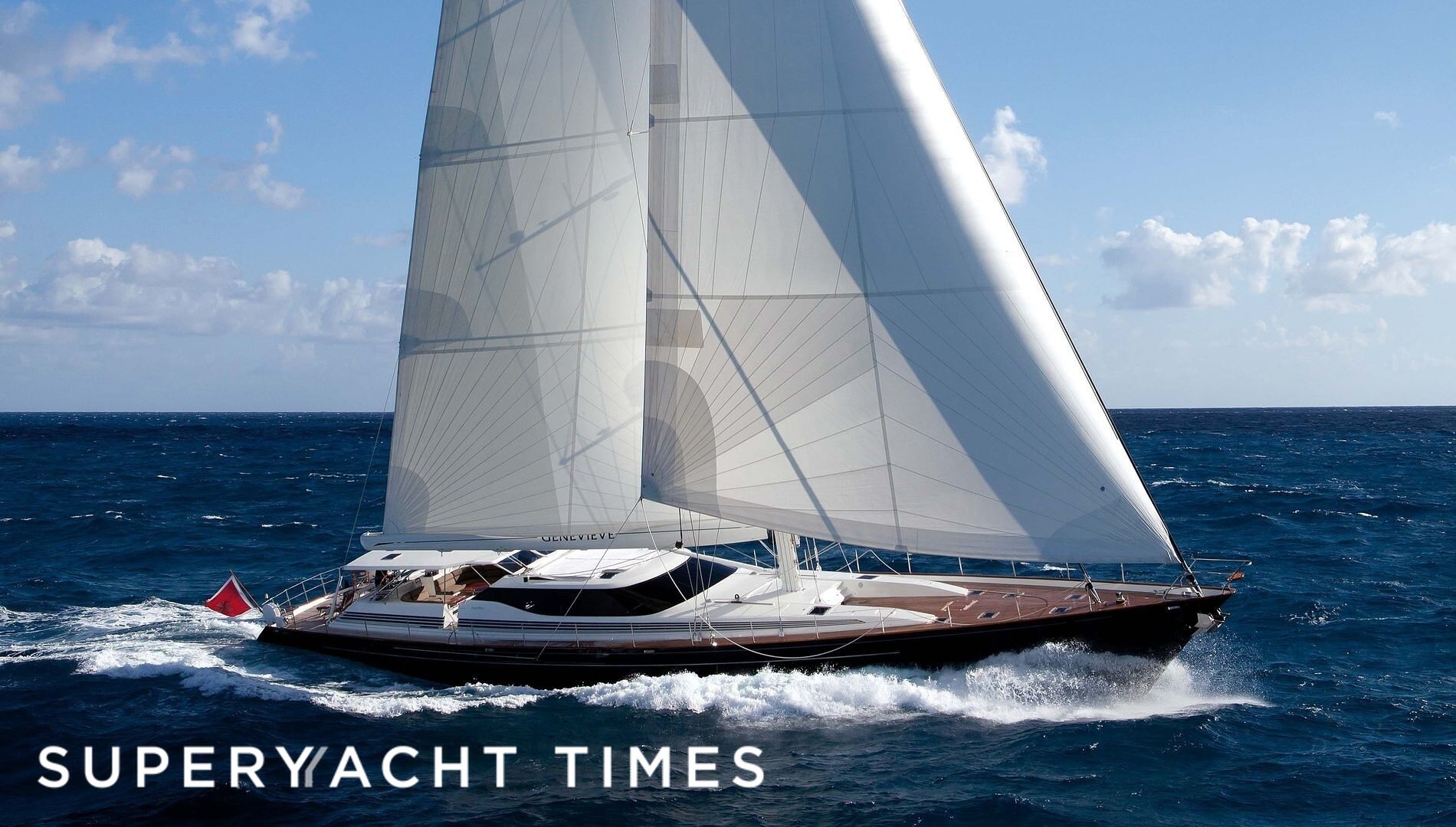 37m Alloy sailing yacht Genevieve rescues 16 from capsized boat off St