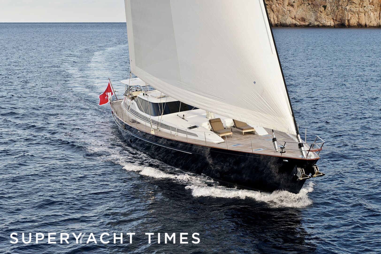 37m Alloy sailing yacht Genevieve rescues 16 from capsized boat off St