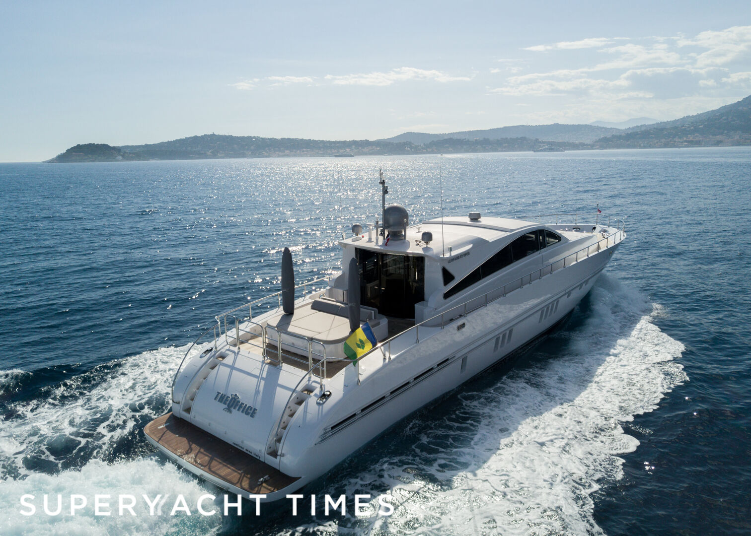 The Office yacht cruising