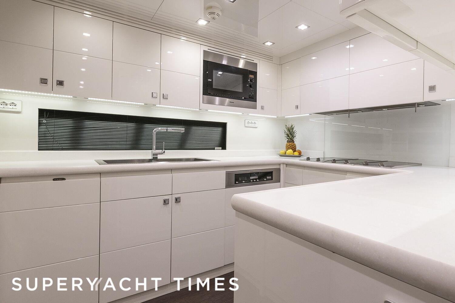 Seafire yacht galley