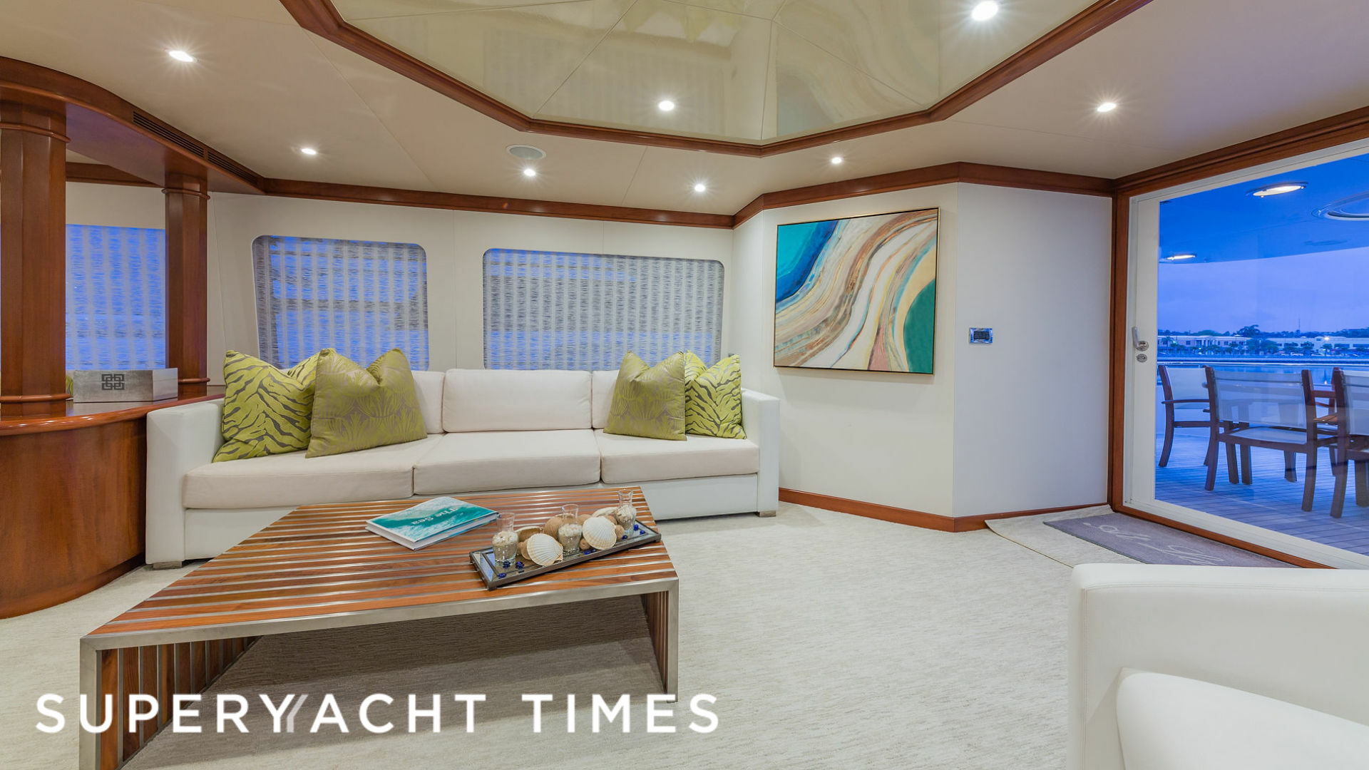 At Last yacht saloon