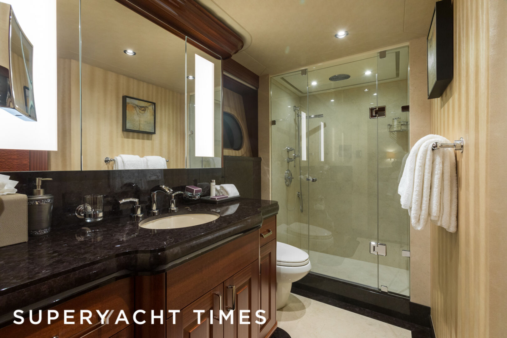 Next Chapter yacht bathroom