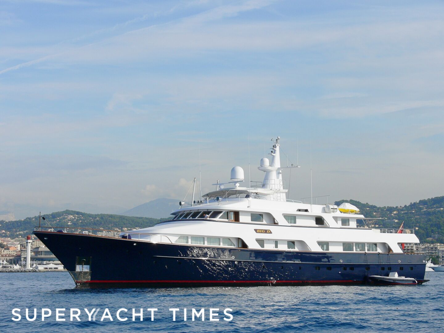 Big D yacht anchored in Cannes
