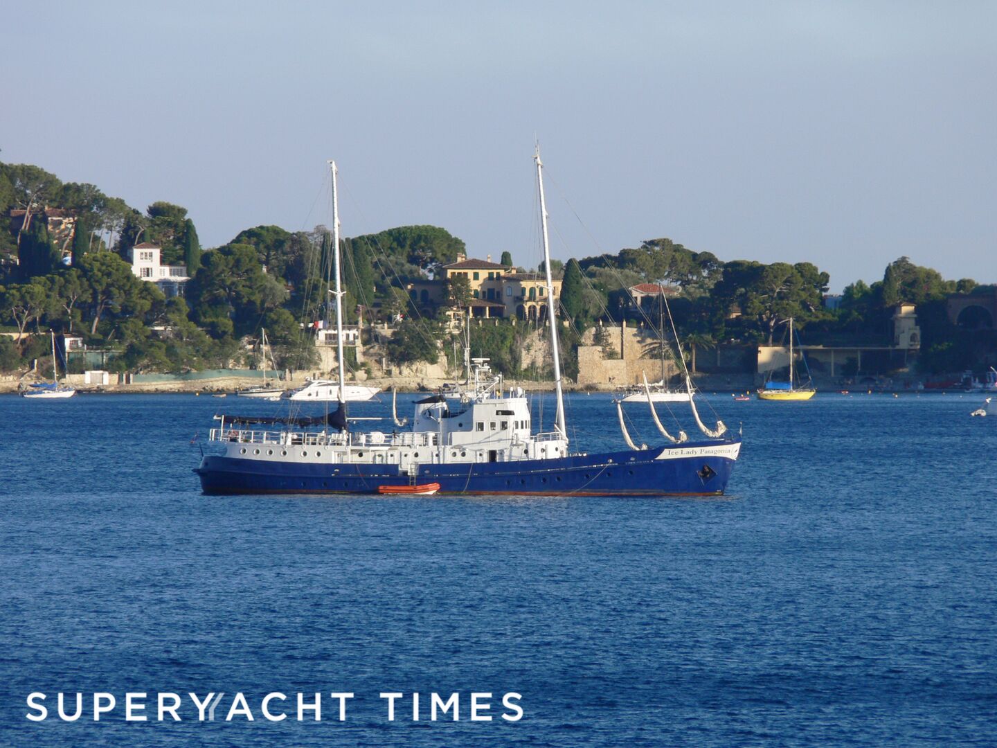 Ice Lady Patagonia yacht in St. Jean Cap Ferrat