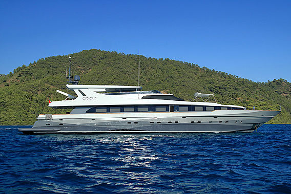 Crocus yacht at anchor