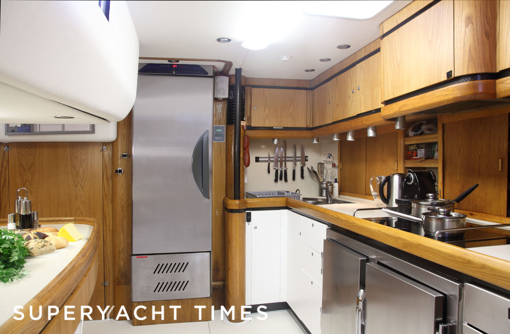 Maria Alba II yacht kitchen