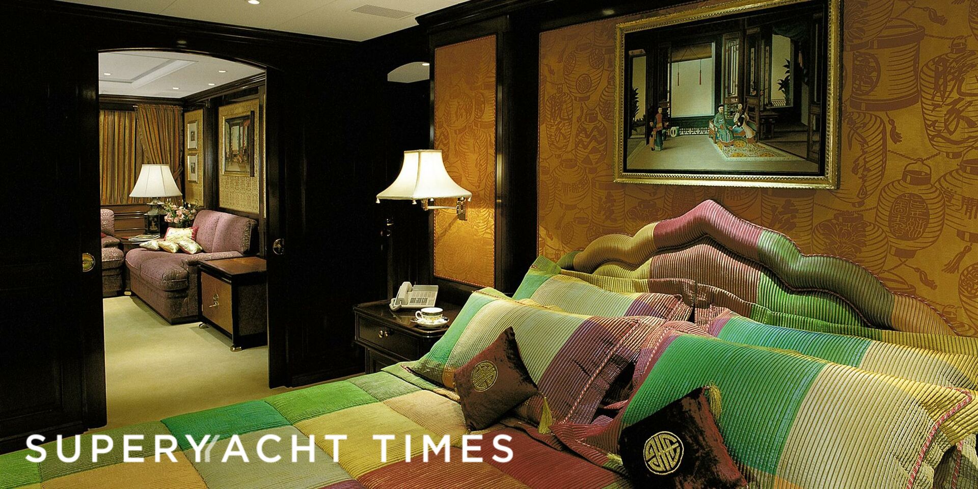 Phryne yacht stateroom