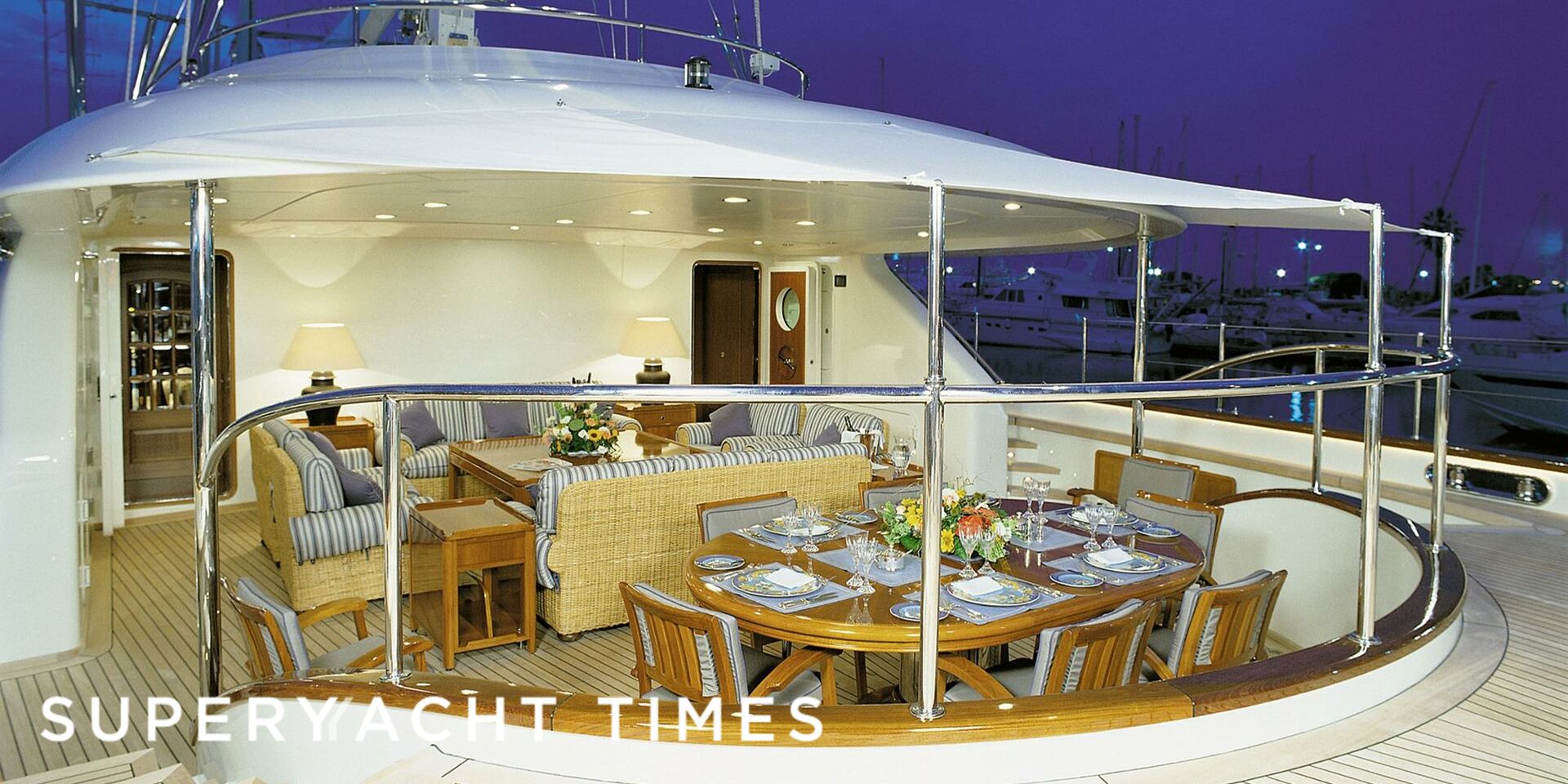 Phryne yacht aft deck