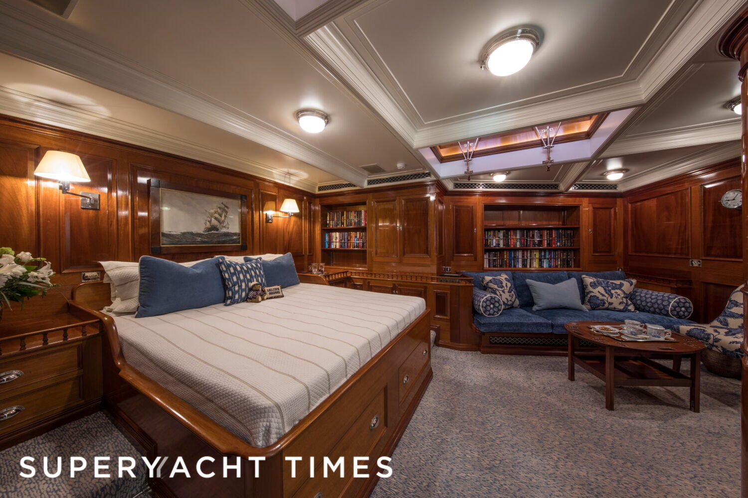 Adela yacht cabin 