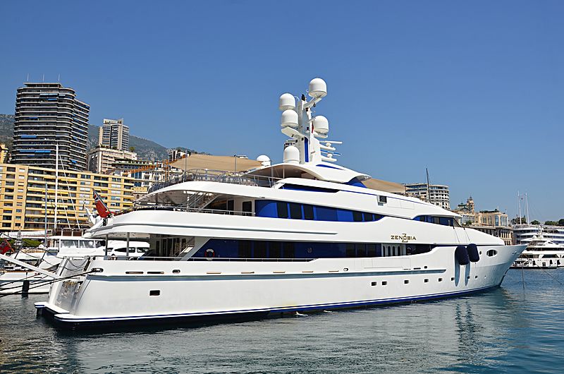 The 57m Abeking motor yacht Zenobia in Monaco