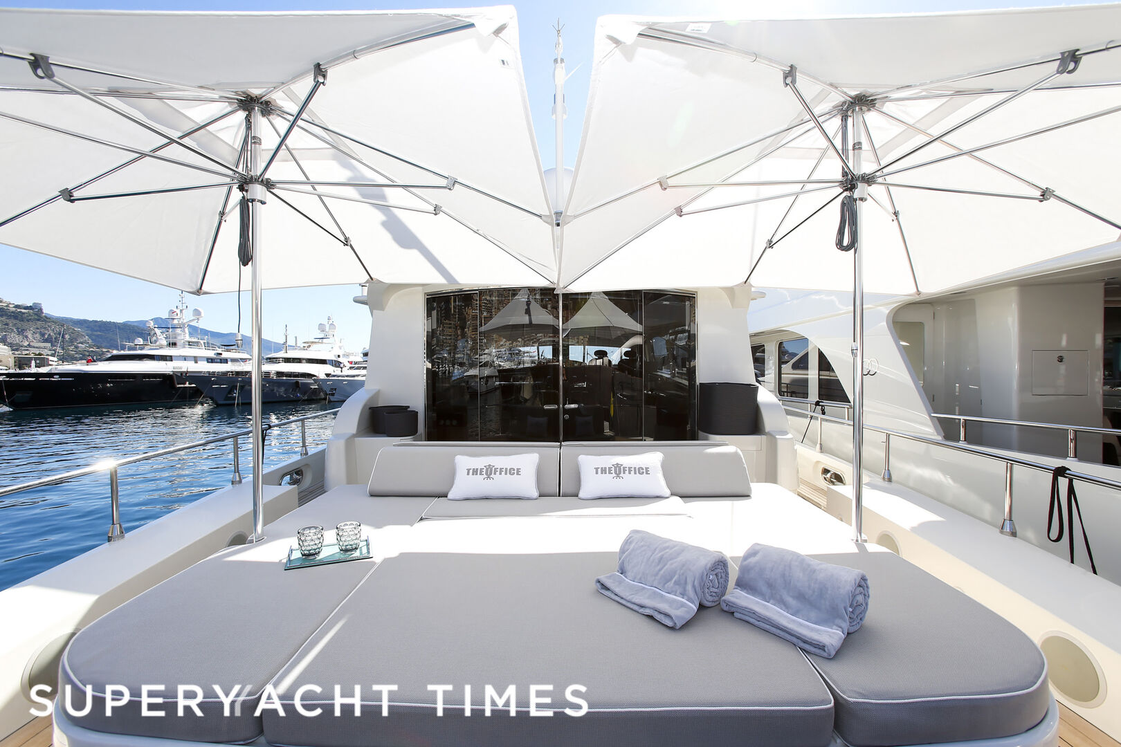 The Office yacht aft deck
