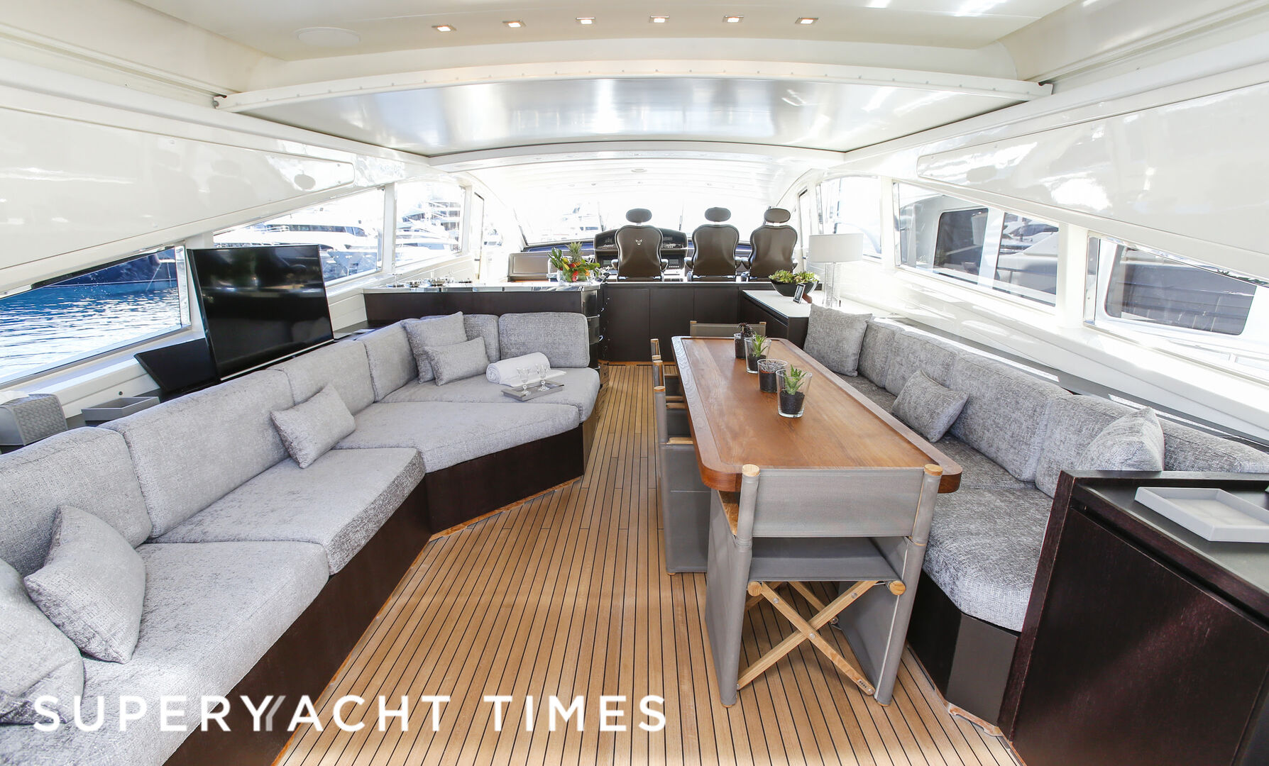 The Office yacht saloon